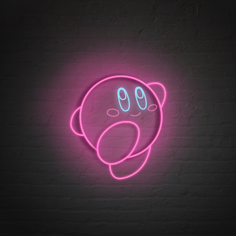 3D Engraved Kirby Neon Sign