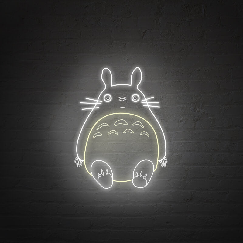 3D Engraved Totoro Neon Sign