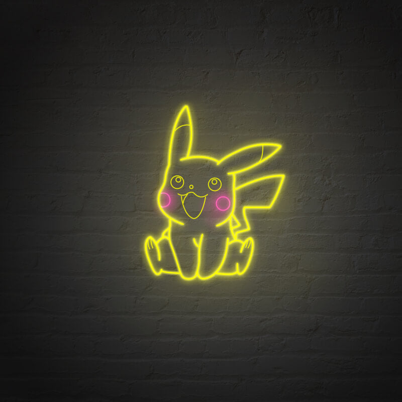 3D Engraved Pikachu Neon Sign
